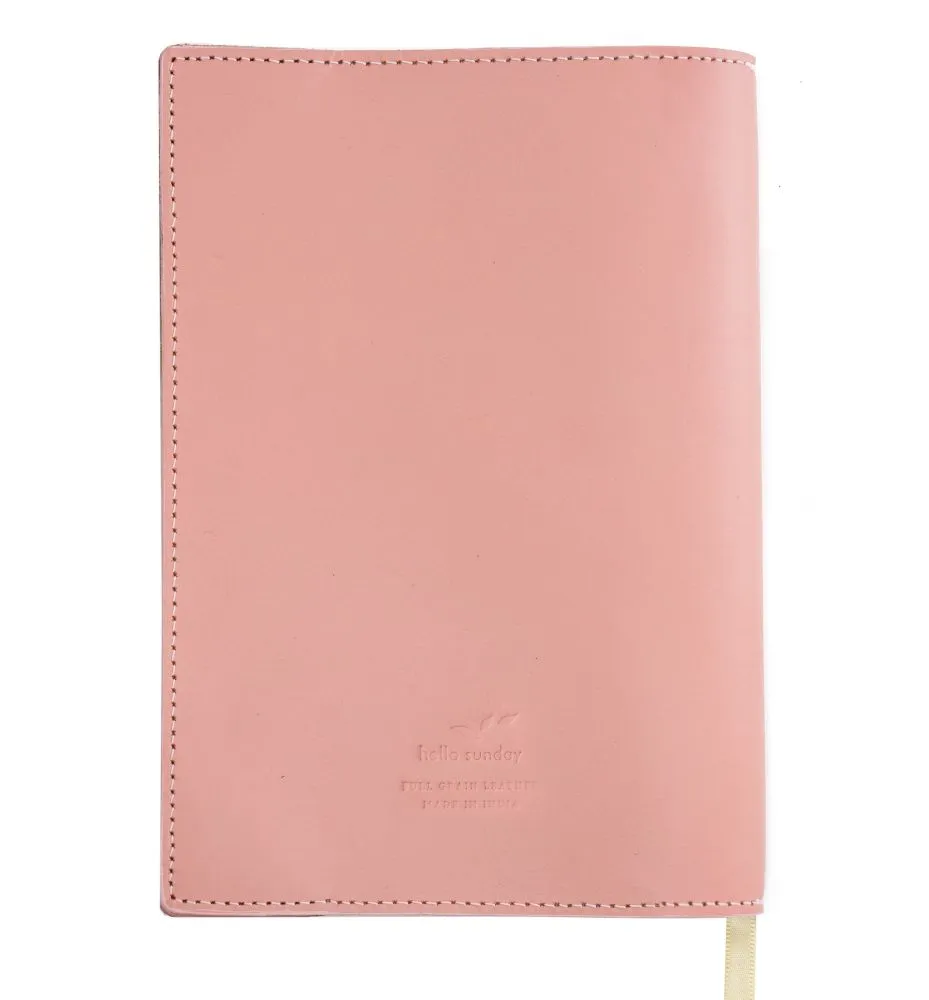Apica Leather Notebook Jacket – A5, Dusky Pink