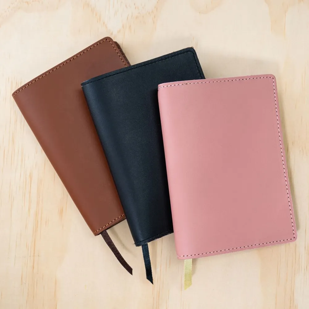 Apica Leather Notebook Jacket – A5, Dusky Pink
