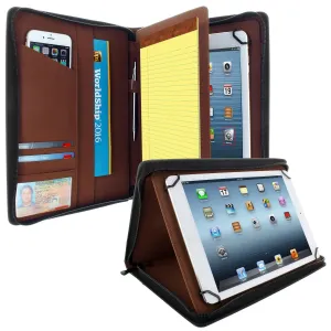 Apple iPad Air 4  PadFolio Case Black Executive Notepad Holder 8.5" To 11" Inch