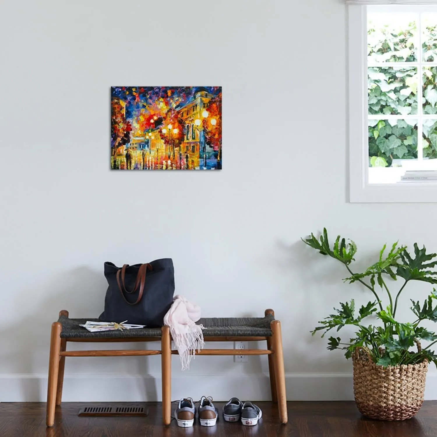 ART.COM Wall Art Print City Lights by Leonid Afremov, 24" x 18"
