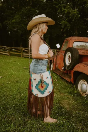 Aztec Fringe Saddlebag
