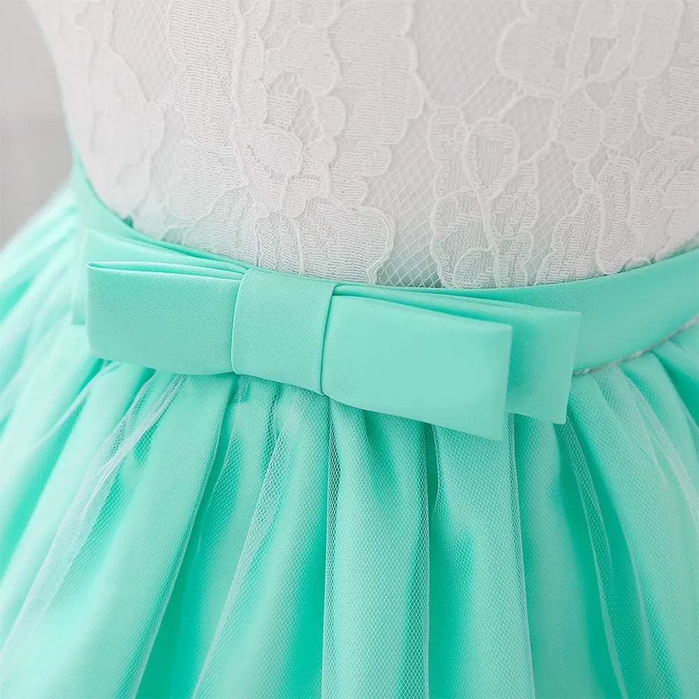 Baby Girl Lace Tutu Dress Infant Toddler Wedding Flower Girl Dress First Birthday Formal Pageant Christening Dresses