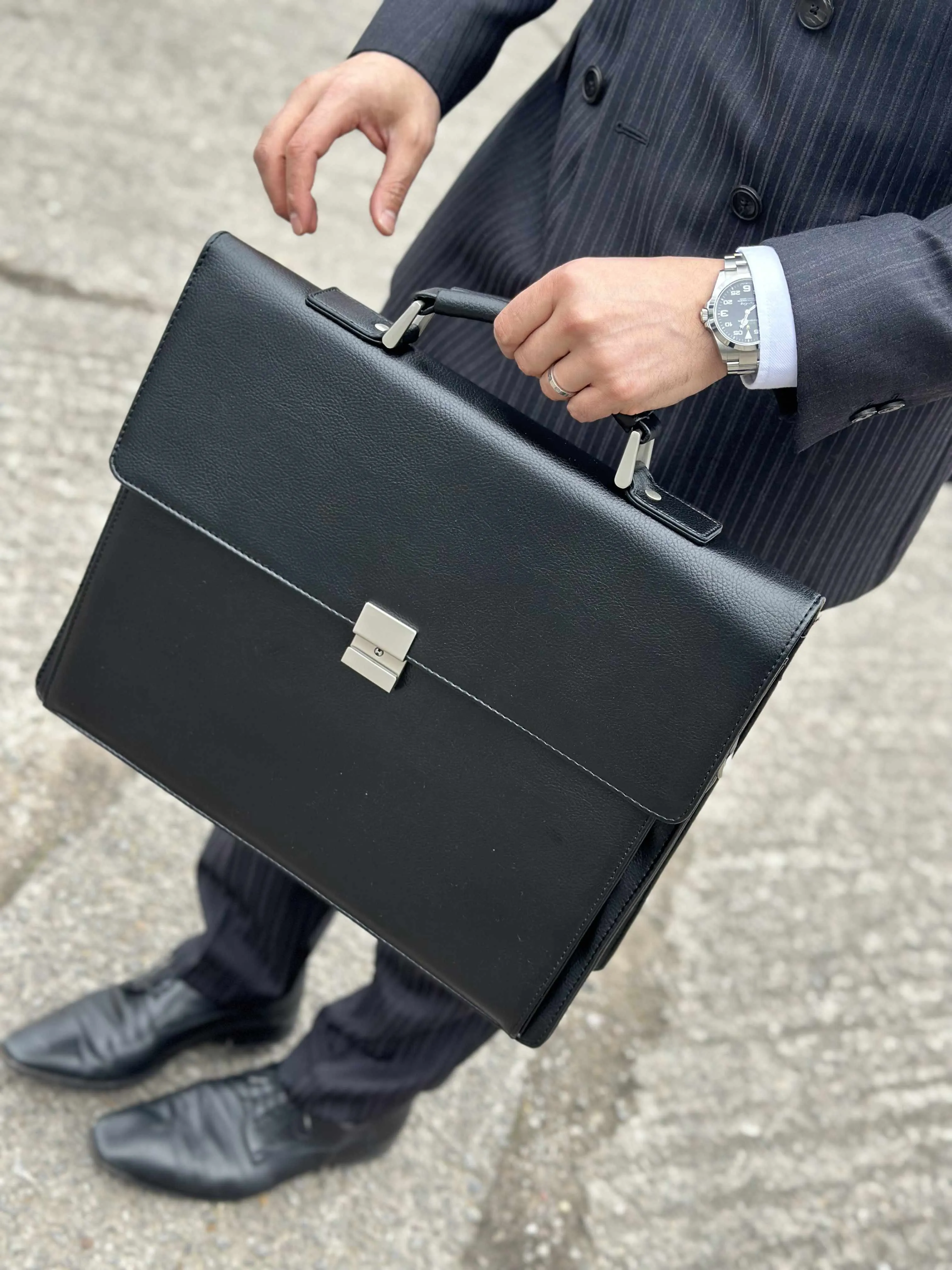 Bag Top-tier Laptop Interactive | BriefCase Leather Black