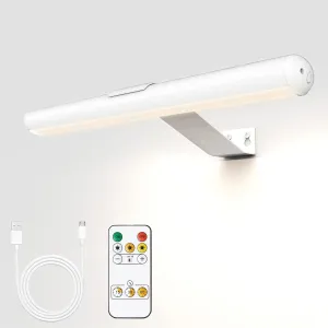 Battery Operated Picture Light with Remote Control,Painting Light Cordless Full Metal Art Display Light, 3 Lighting 300LM Super Bright Led Picture Light for Wall Gallery Artwork Dartboard