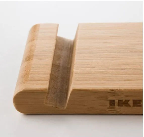 BERGENES - Holder for mobile phone/tablet, bamboo