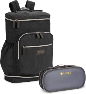 biaggi Zipsak Travel Laptop Backpack - TSA Friendly, Fits 16-inch Notebook, Perfect for Men & Women, College, Business, and Work (Black)