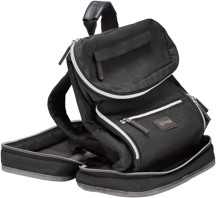 biaggi Zipsak Travel Laptop Backpack - TSA Friendly, Fits 16-inch Notebook, Perfect for Men & Women, College, Business, and Work (Black)