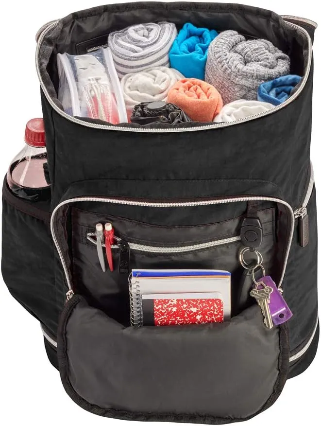 biaggi Zipsak Travel Laptop Backpack - TSA Friendly, Fits 16-inch Notebook, Perfect for Men & Women, College, Business, and Work (Black)