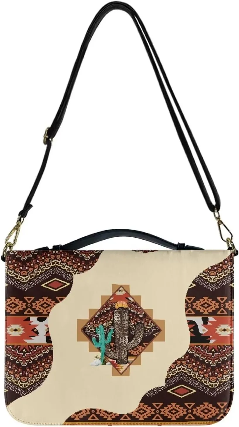 Bible Bag Large Bible Cover Case for Women Girls, PU Leather Bible Carrying Case with Shoulder Strap