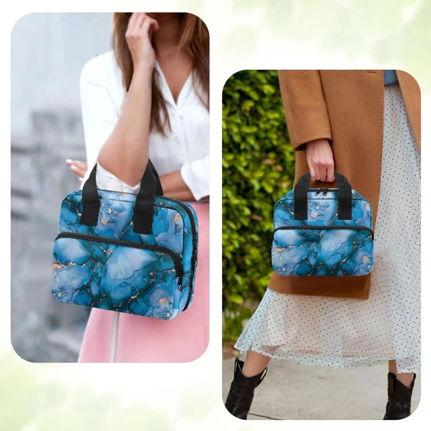 Bible Cover for Women Men Study Bible Case with Handle Church Bag Tote Bag for Home, Office, Travel, School