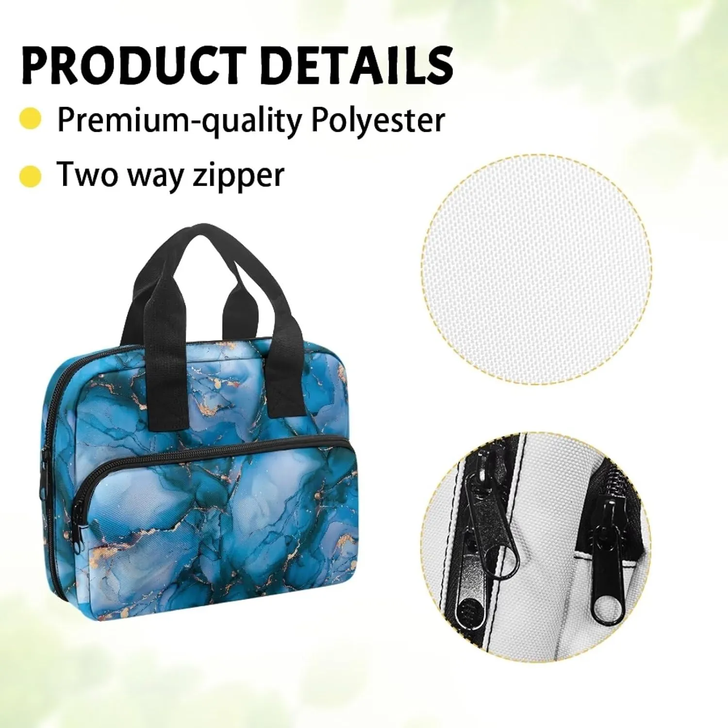 Bible Cover for Women Men Study Bible Case with Handle Church Bag Tote Bag for Home, Office, Travel, School