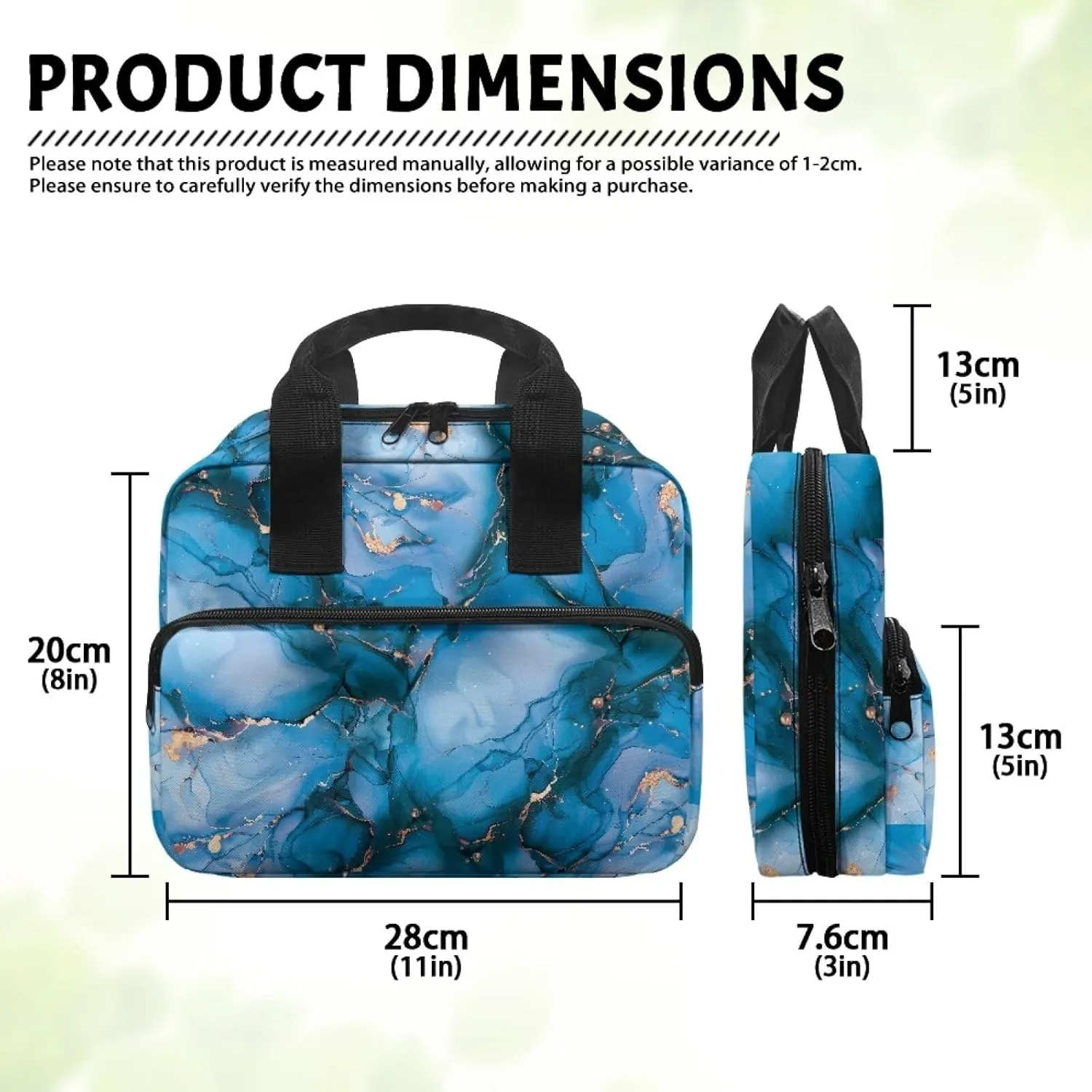 Bible Cover for Women Men Study Bible Case with Handle Church Bag Tote Bag for Home, Office, Travel, School