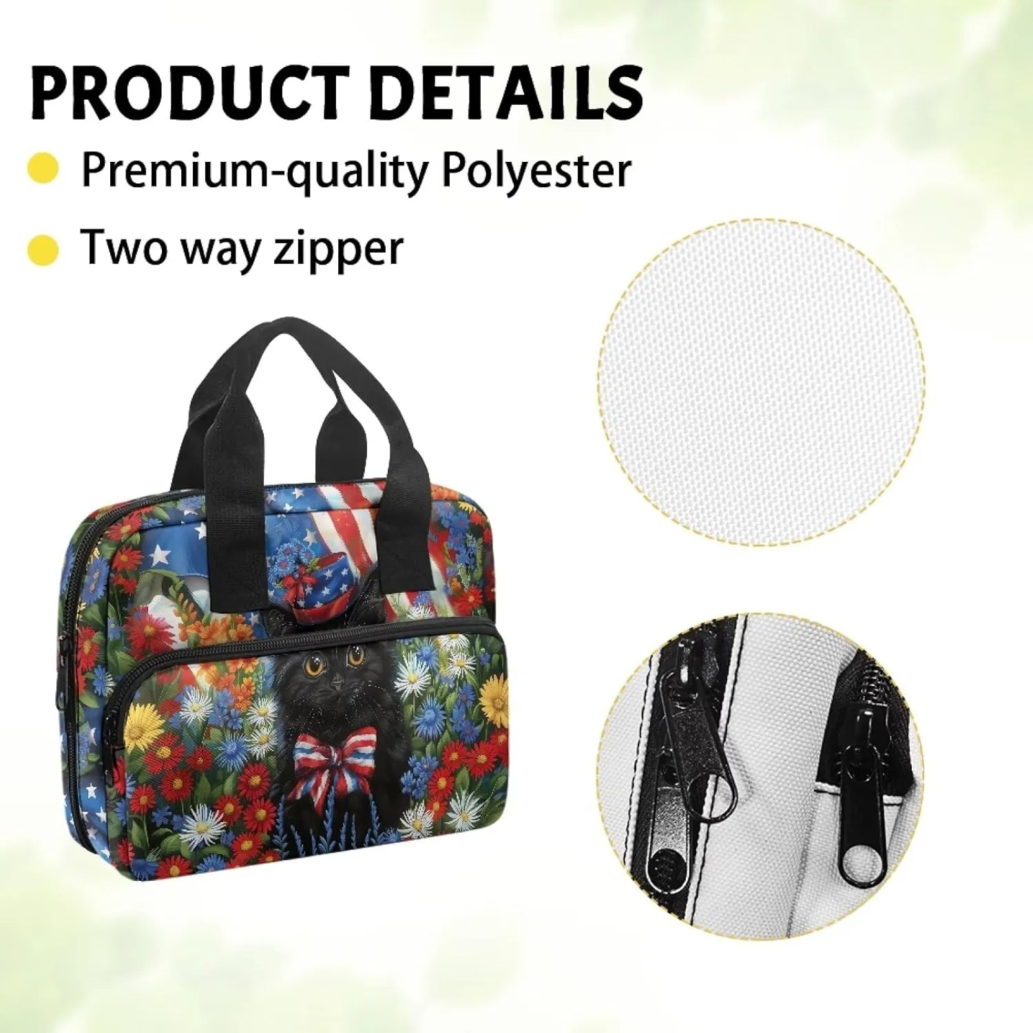 Bible Cover for Women Men Study Bible Case with Handle Church Bag Tote Bag for Home, Office, Travel, School