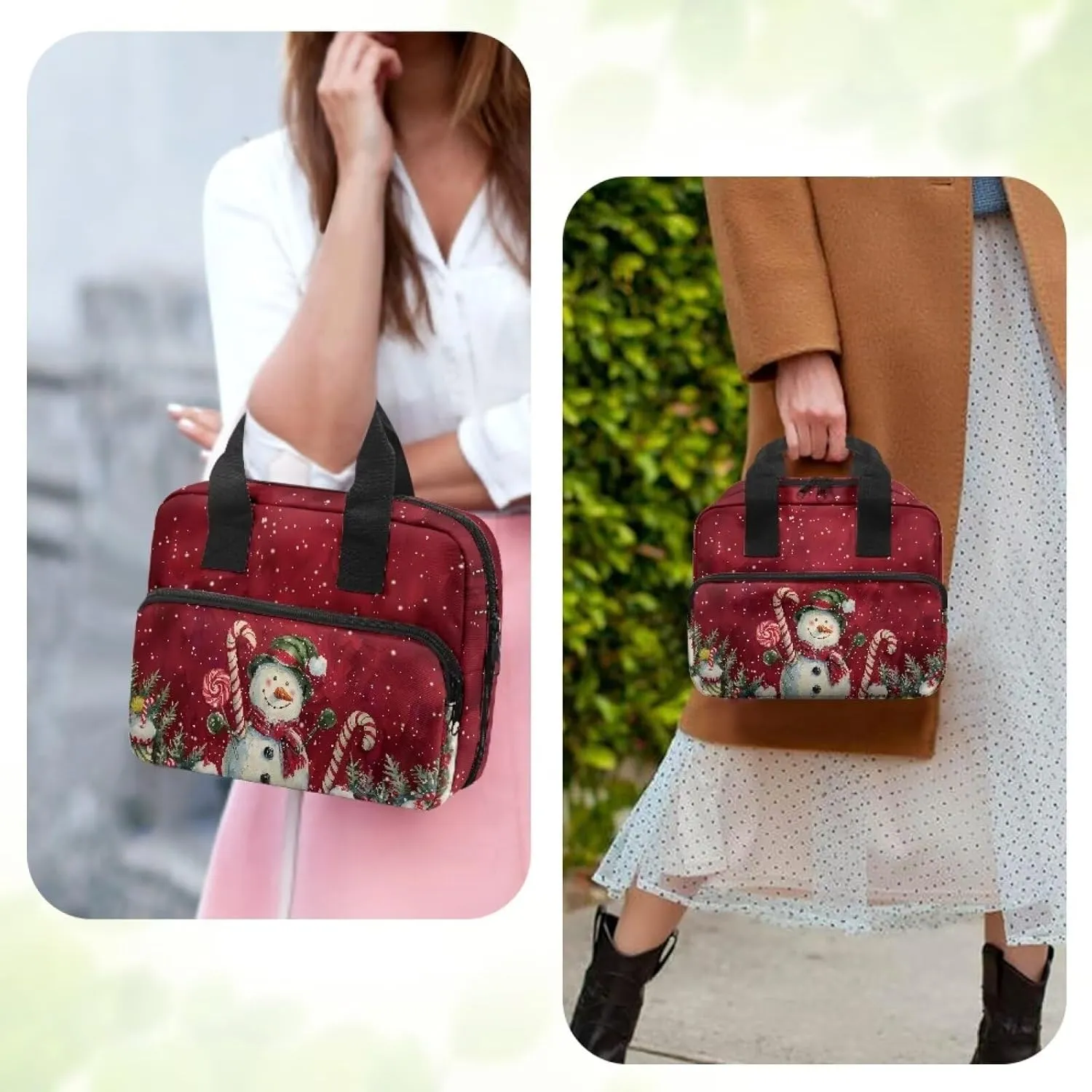 Bible Cover for Women Men Study Bible Case with Handle Church Bag Tote Bag for Home, Office, Travel, School