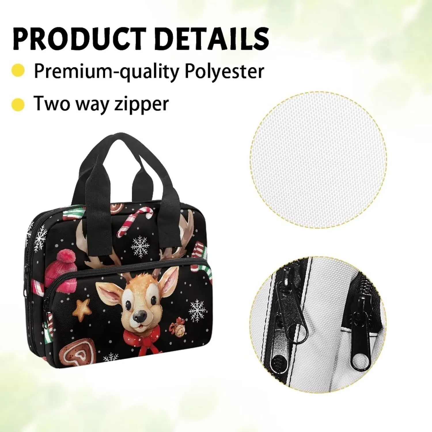 Bible Cover for Women Men Study Bible Case with Handle Church Bag Tote Bag for Home, Office, Travel, School