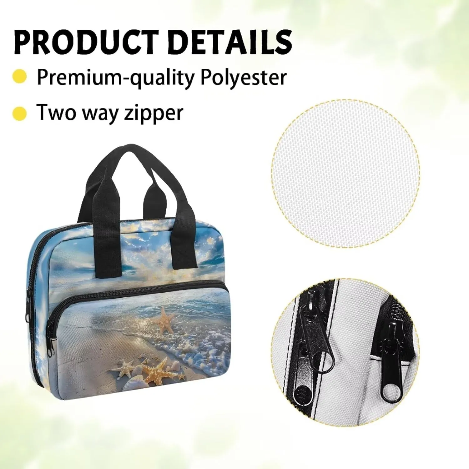 Bible Cover for Women Men Study Bible Case with Handle Church Bag Tote Bag for Home, Office, Travel, School