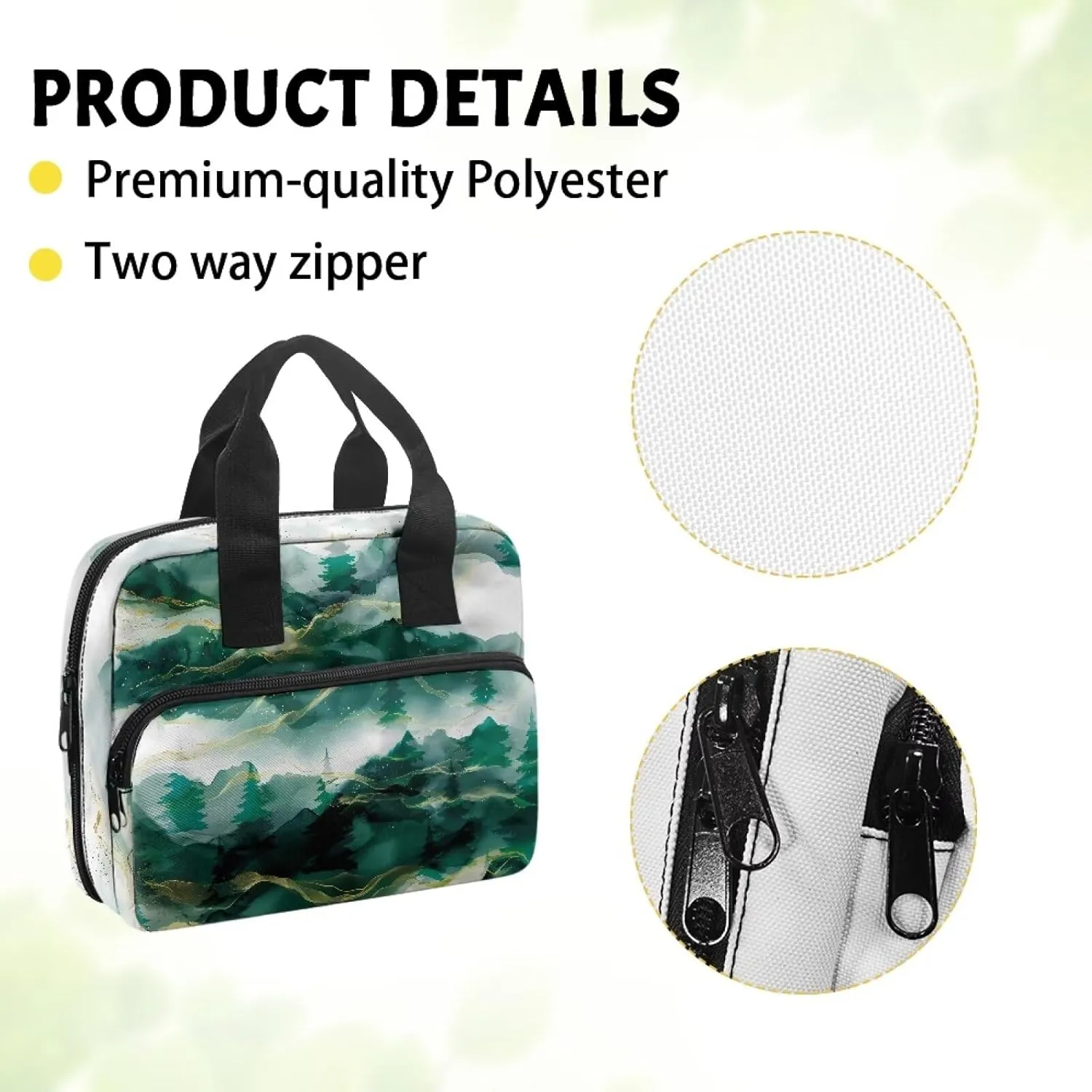 Bible Cover for Women Men Study Bible Case with Handle Church Bag Tote Bag for Home, Office, Travel, School