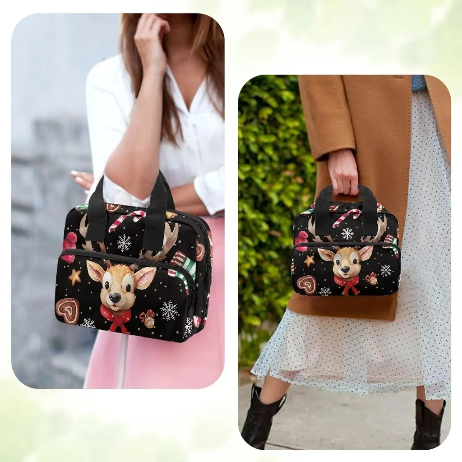 Bible Cover for Women Men Study Bible Case with Handle Church Bag Tote Bag for Home, Office, Travel, School