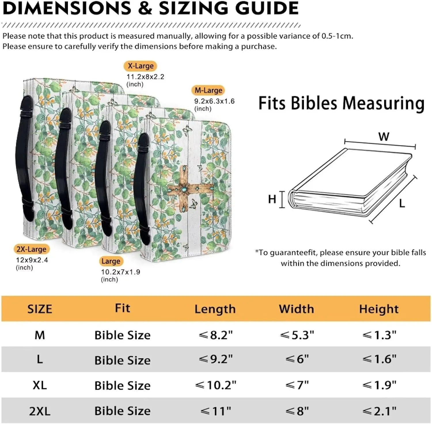 Bible Covers for Girls, Butterfly Cross Large Church Bag Religious Accessories Lightweight Bible Organizer with Pen Slot Portable Bible Pouch Bag for Church Study Room