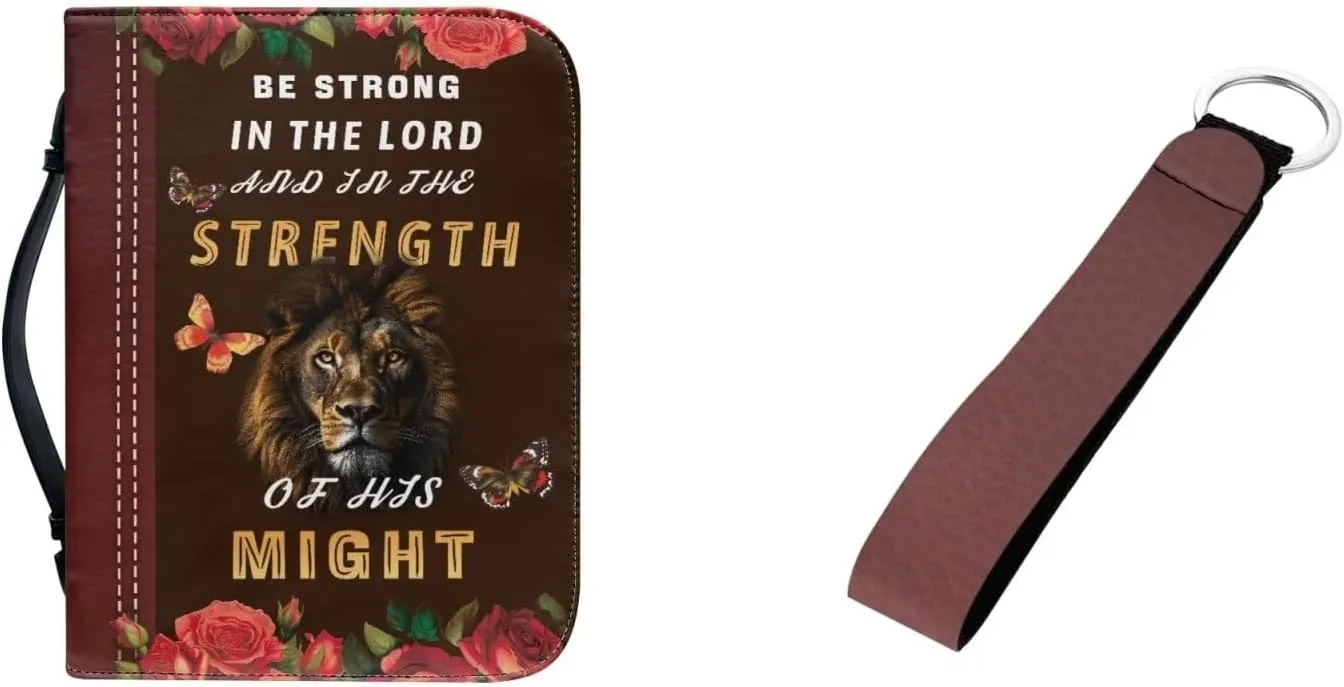 Bible Covers for Women Men with Keychain Carrying Book Case Church Bag Bible with Pockets Large Bible Cover