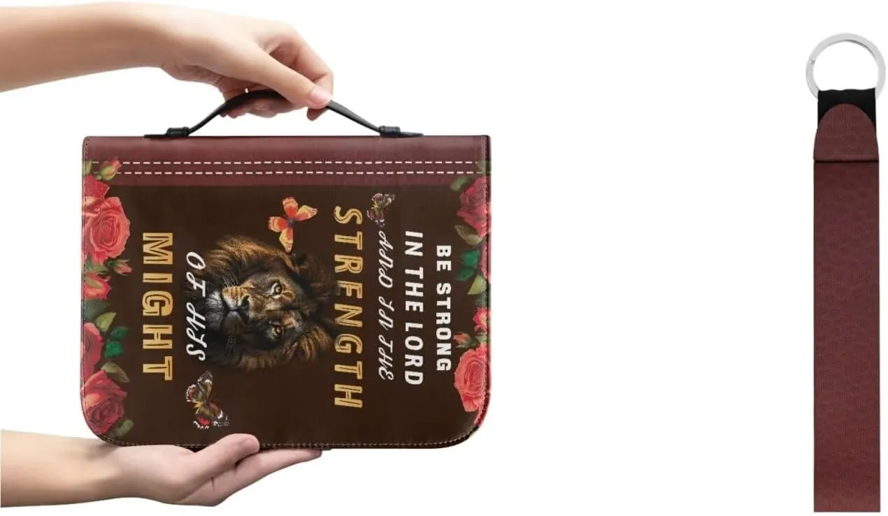 Bible Covers for Women Men with Keychain Carrying Book Case Church Bag Bible with Pockets Large Bible Cover