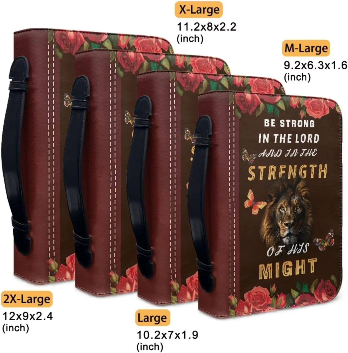 Bible Covers for Women Men with Keychain Carrying Book Case Church Bag Bible with Pockets Large Bible Cover