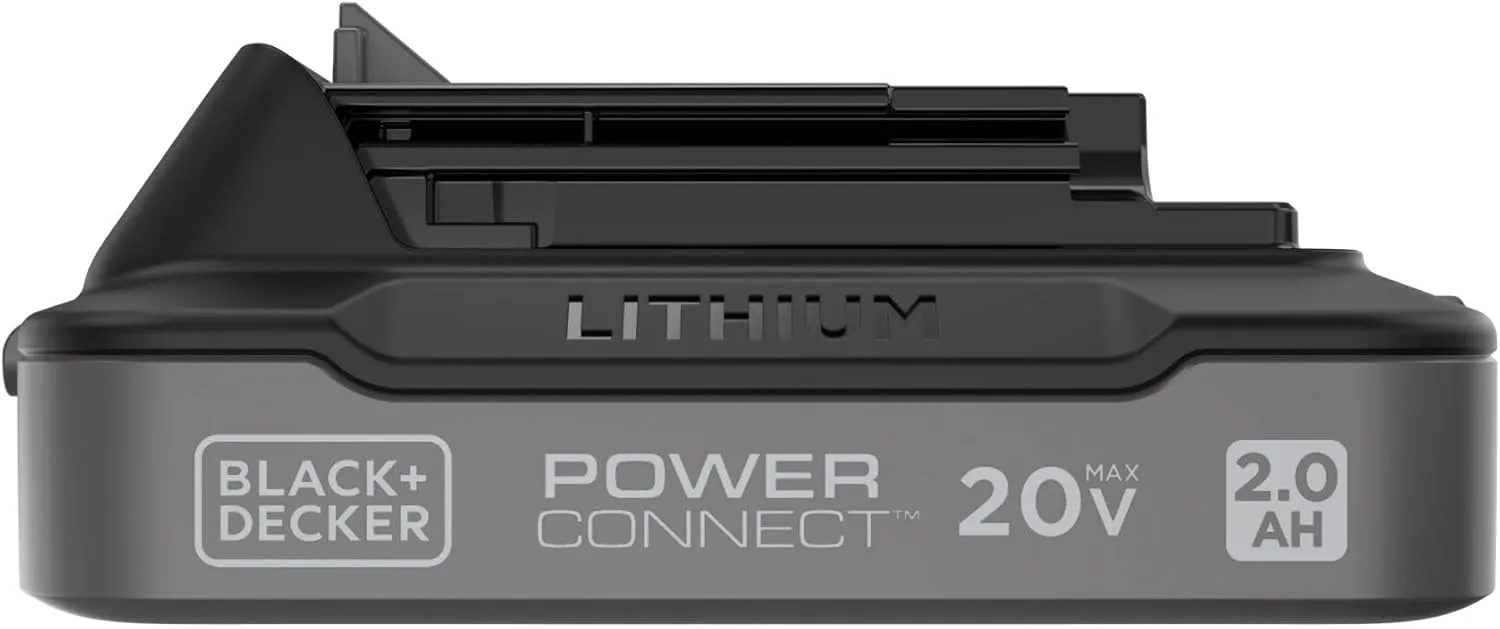 BLACK DECKER 20V MAX POWERCONNECT 2.0 Ah Battery with State of Charge Indicator Light (LBD2020S)