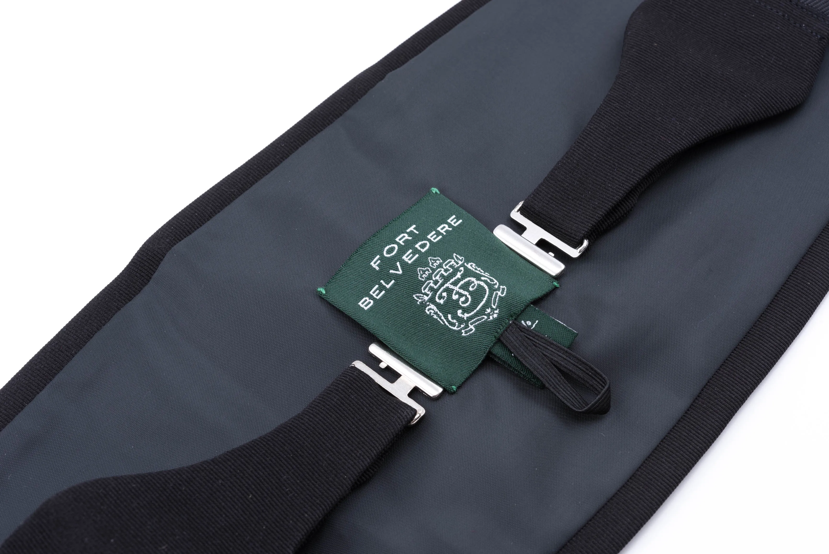 Black Faille Silk Repp Cummerbund