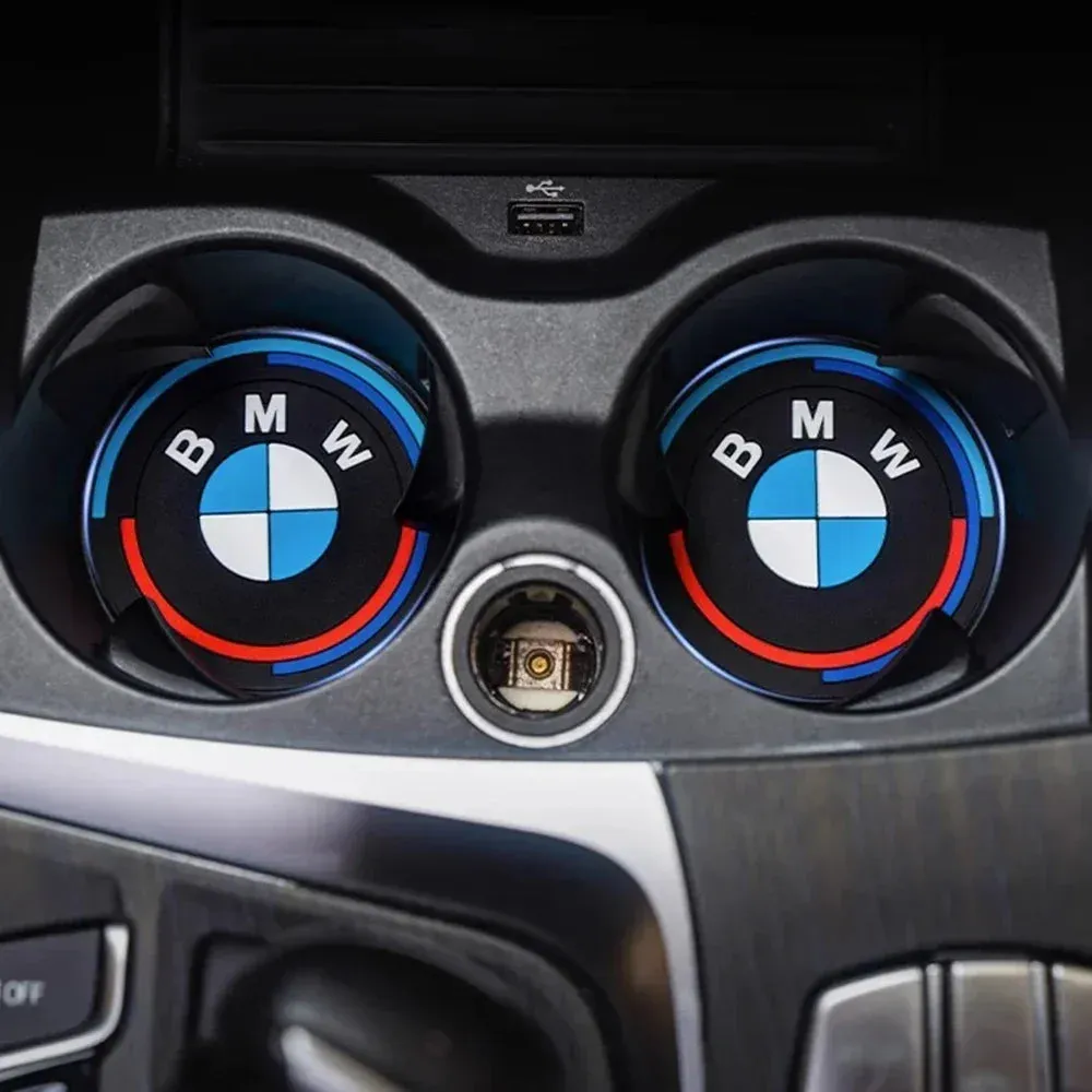 BMW Car Cup Mat Set - Perfect Fit & Durable