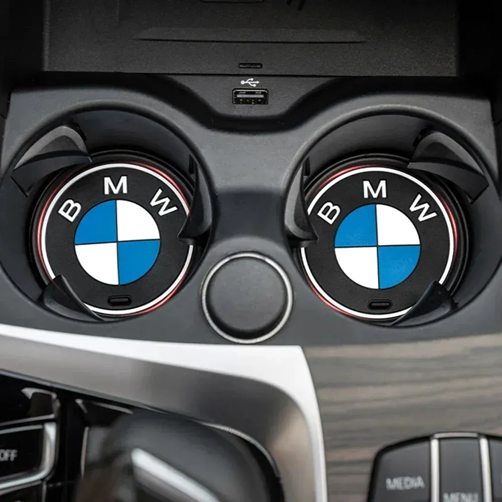 BMW Car Cup Mat Set - Perfect Fit & Durable