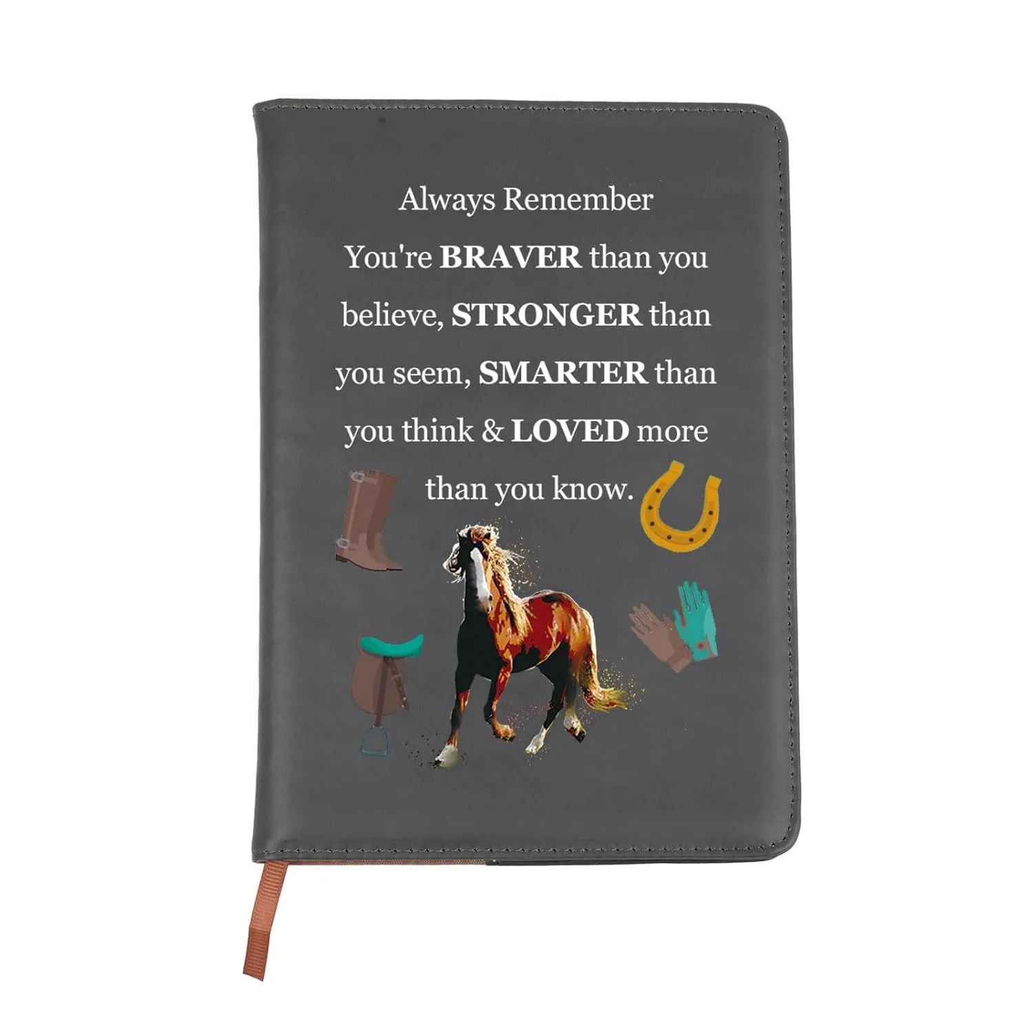 BNQL Horse Gifts Notebook Equestrian Gifts for Horse Lovers Horse Journal Notebook Leather Horse Riding Gifts for Horse Owner (horse notebook) Unknown Binding