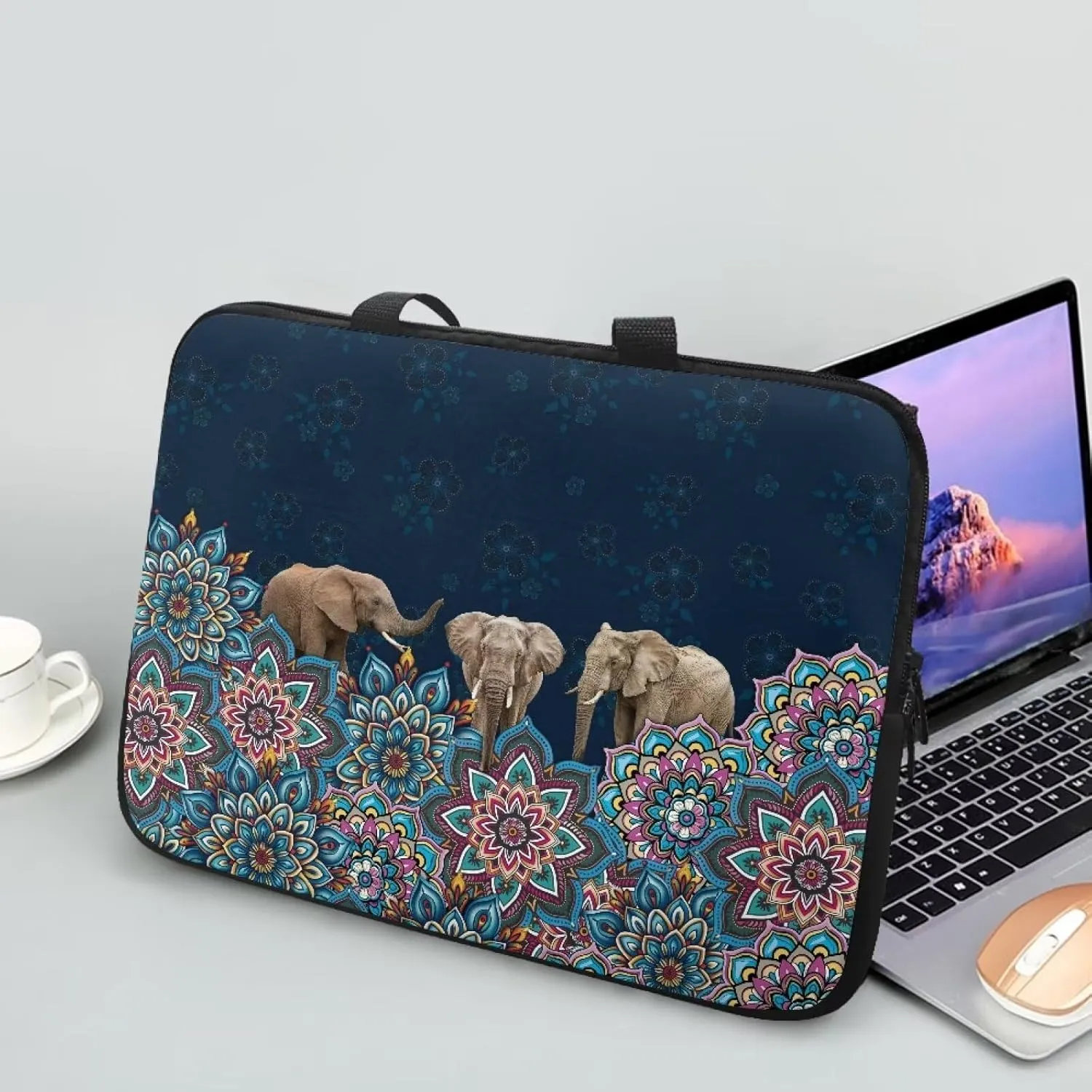 Boho Aztec Print Laptop Sleep Bag for Men Slim Briefcase Laptop Messenger Bag 17inch Laptop Sleeve Case Handbag Laptop Cover Cute Laptop Tote Bag for 14""15""15.6""17.3""Laptop