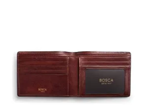 Bosca Mens Dolce Executive I.D. Wallet Dark Brown One Size U1