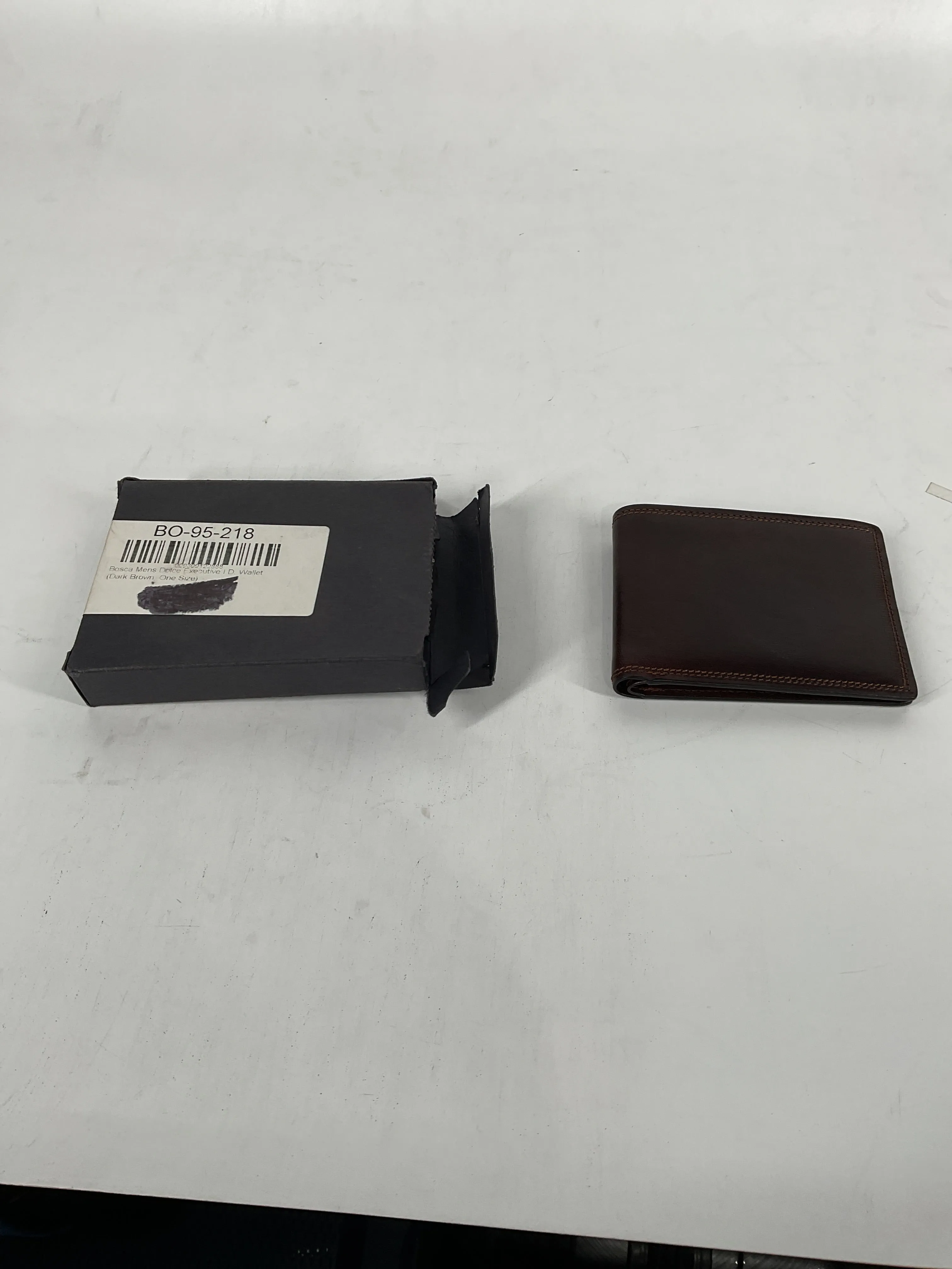 Bosca Mens Dolce Executive I.D. Wallet Dark Brown One Size U1