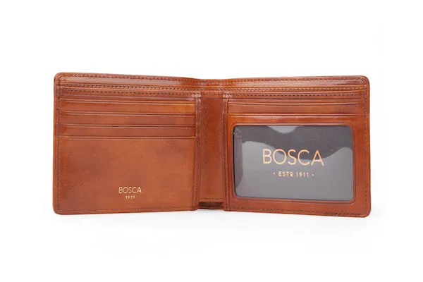 Bosca Men's Genuine Leather Bifold Executive ID Wallet