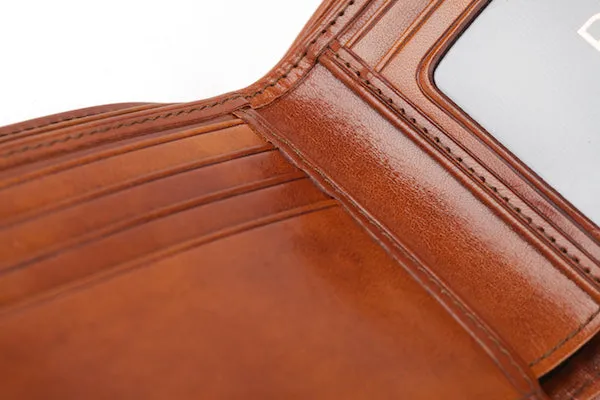 Bosca Men's Genuine Leather Bifold Executive ID Wallet