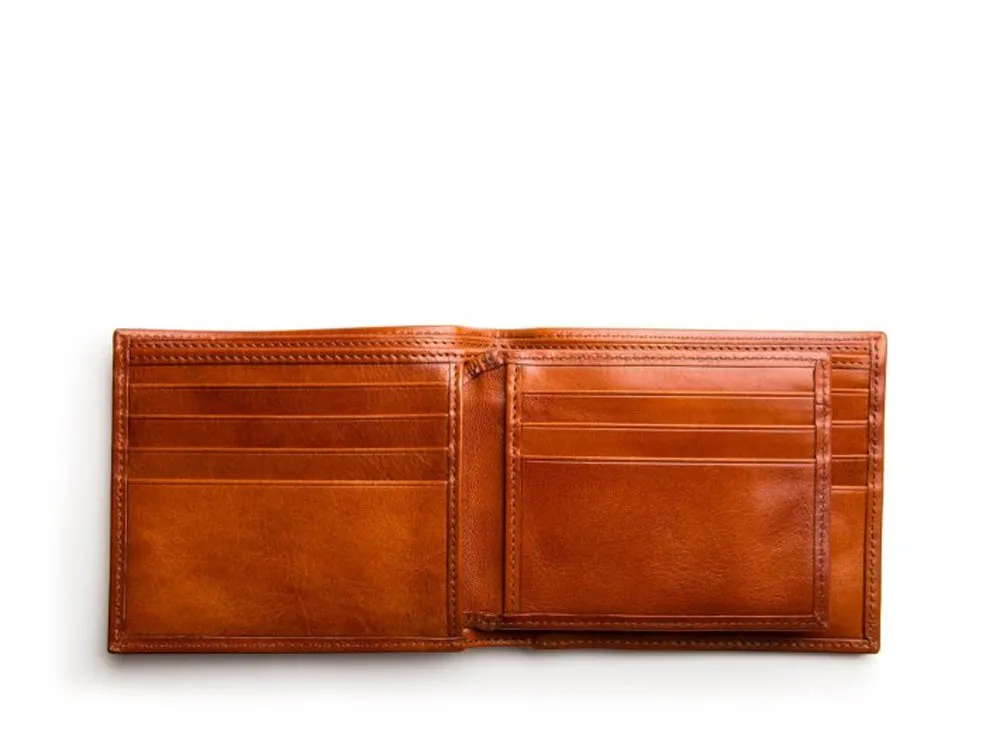 Bosca Men's Old Leather Collection - Eight-Pocket Deluxe Executive Wallet w/ Passcase