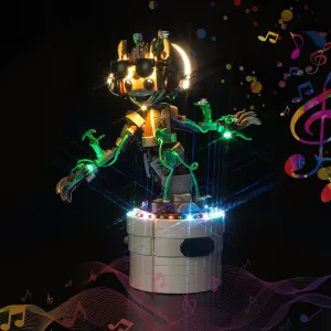BrickBling LED Light for Dancing Groot, Creative Lighting Compatible with 76297-No Bricks (Music Version Light