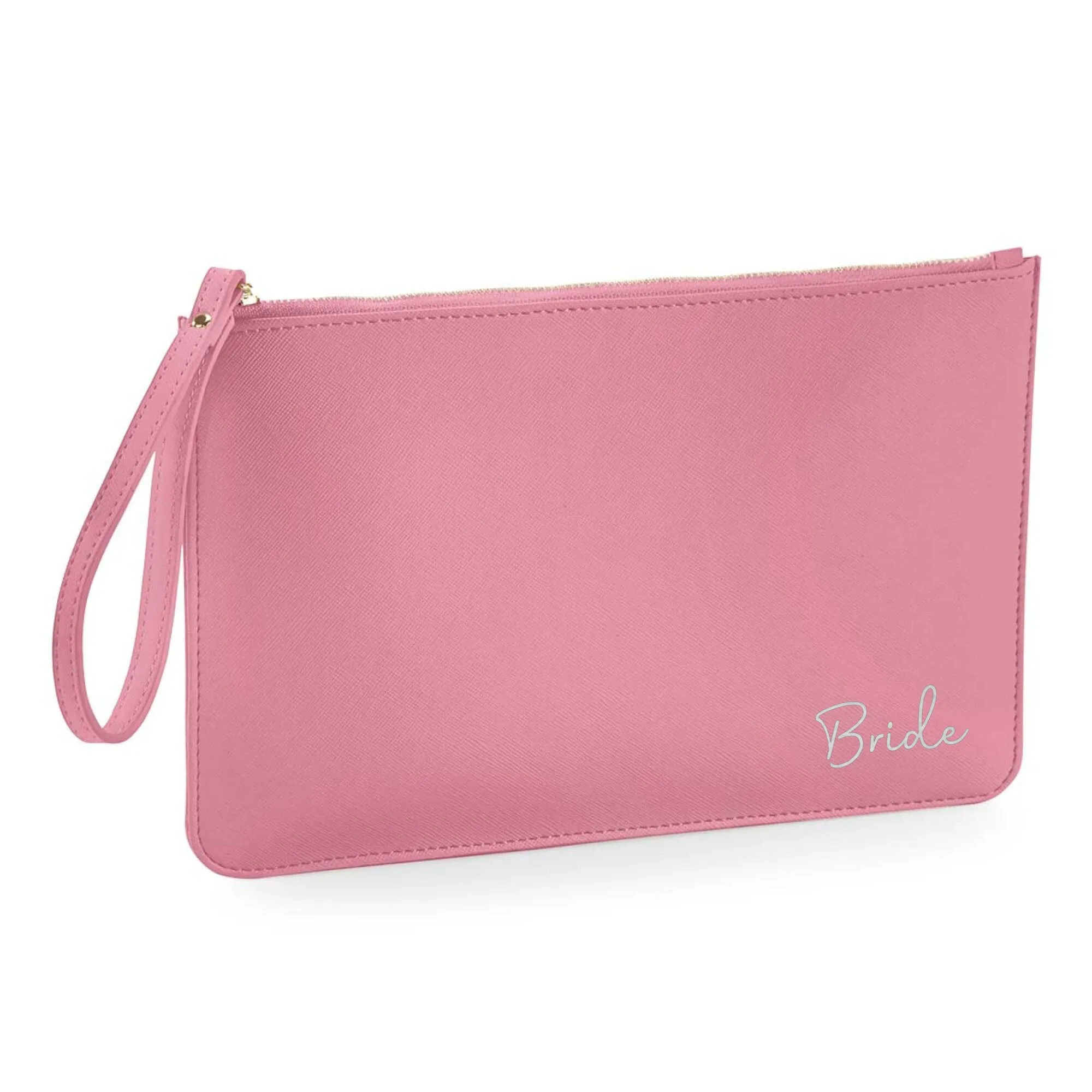 Bride PU Leather Clutch Bag with Wristlet