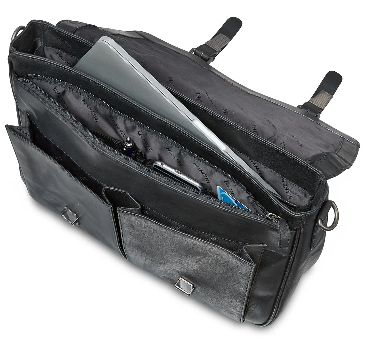 Buffalo Collection Quick offer Leather Briefcase Christmas clearance Mancini