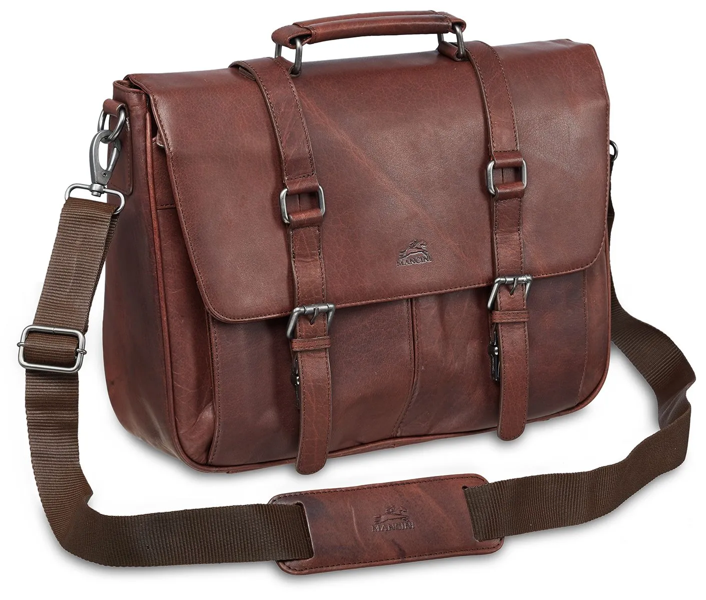 Buffalo Collection Quick offer Leather Briefcase Christmas clearance Mancini