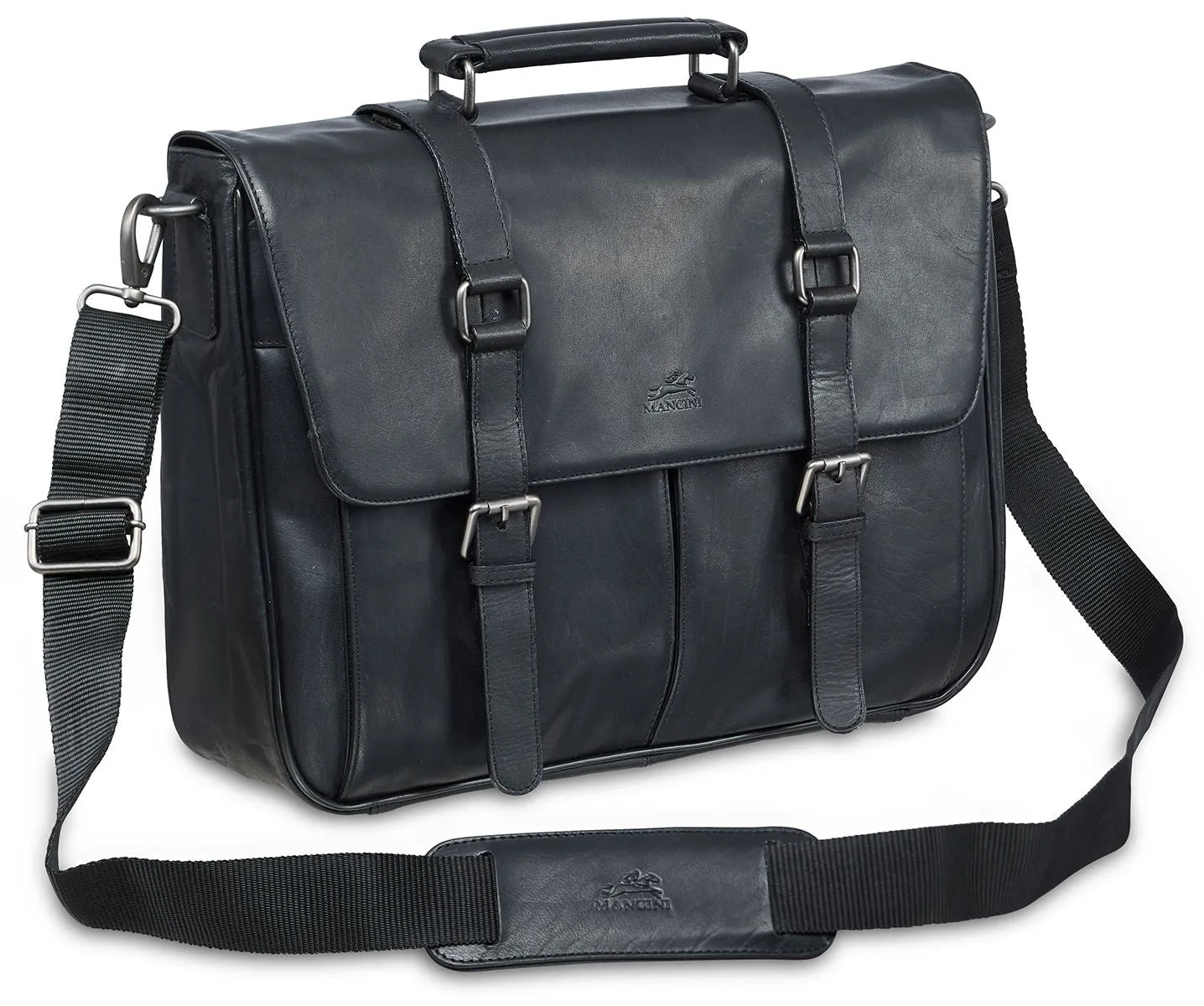 Buffalo Collection Quick offer Leather Briefcase Christmas clearance Mancini