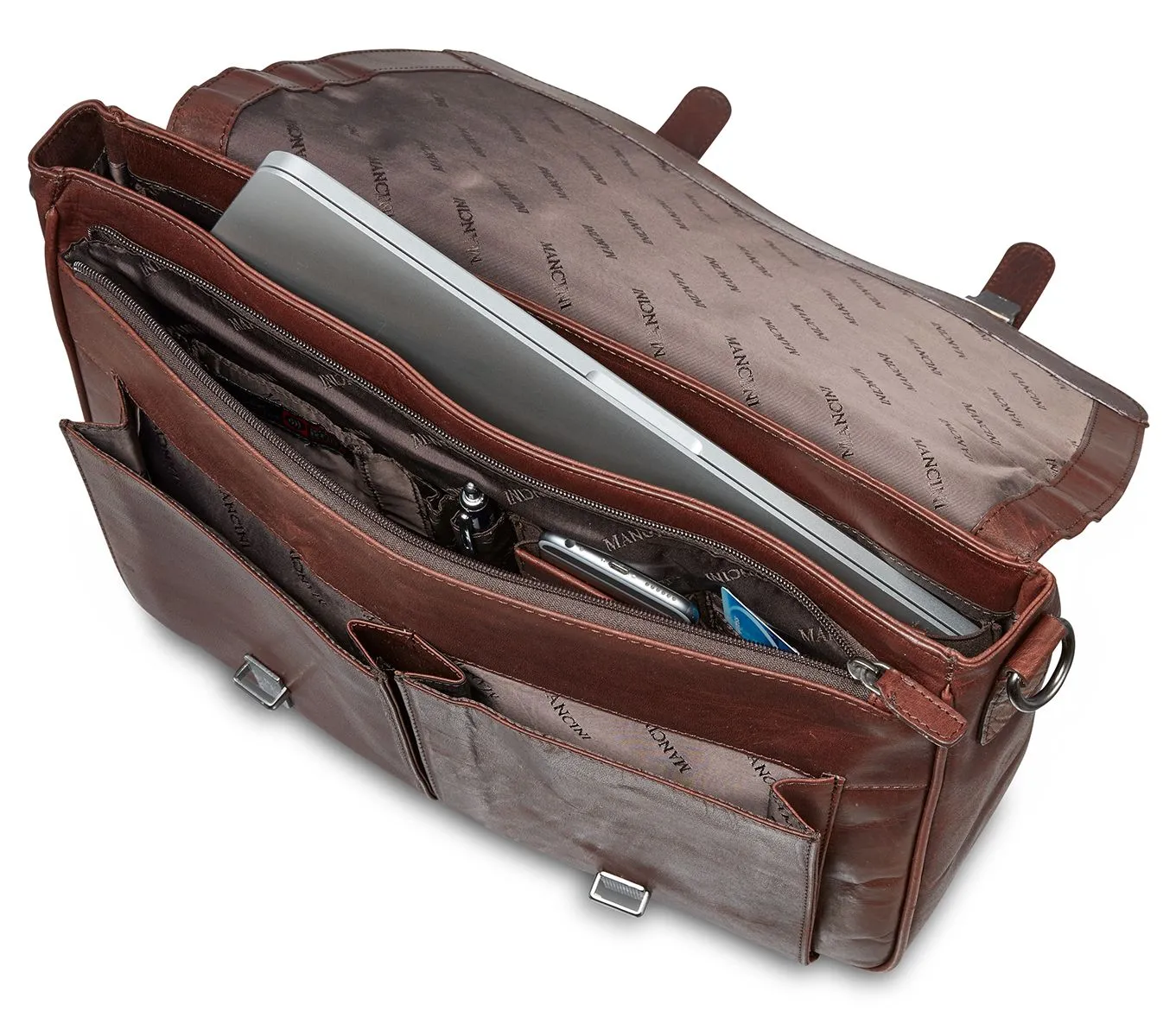 Buffalo Collection Quick offer Leather Briefcase Christmas clearance Mancini