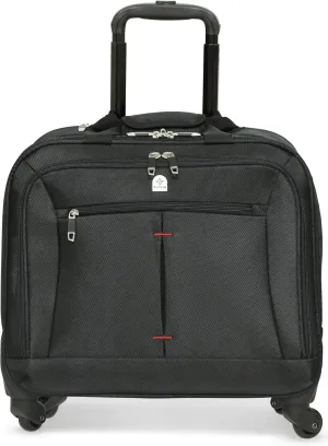 Business Laptop Roller Case - Large Stowage Area - 4 Wheel Spinner