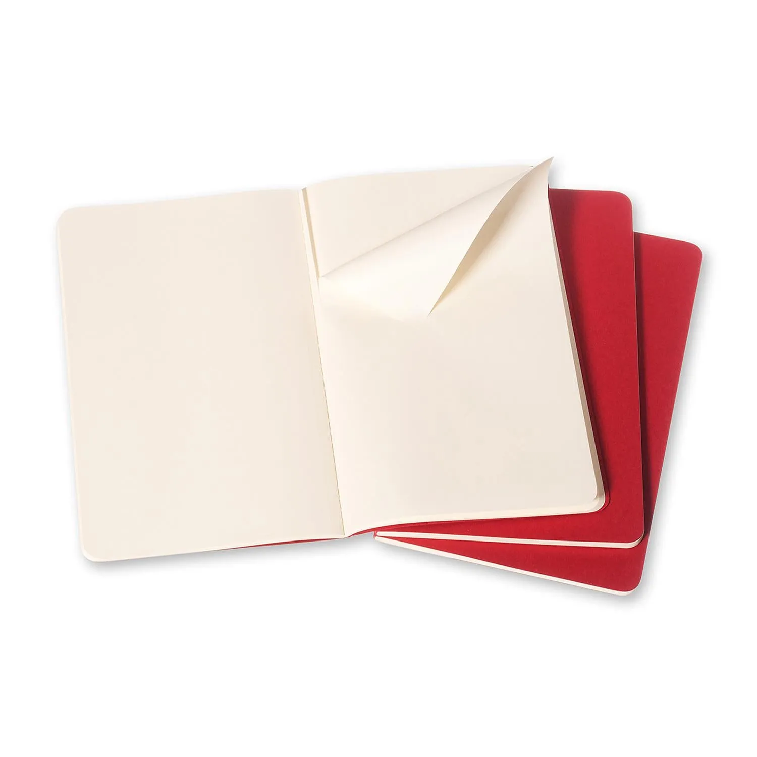 Cahier Large Notebook Set Cranberry Red