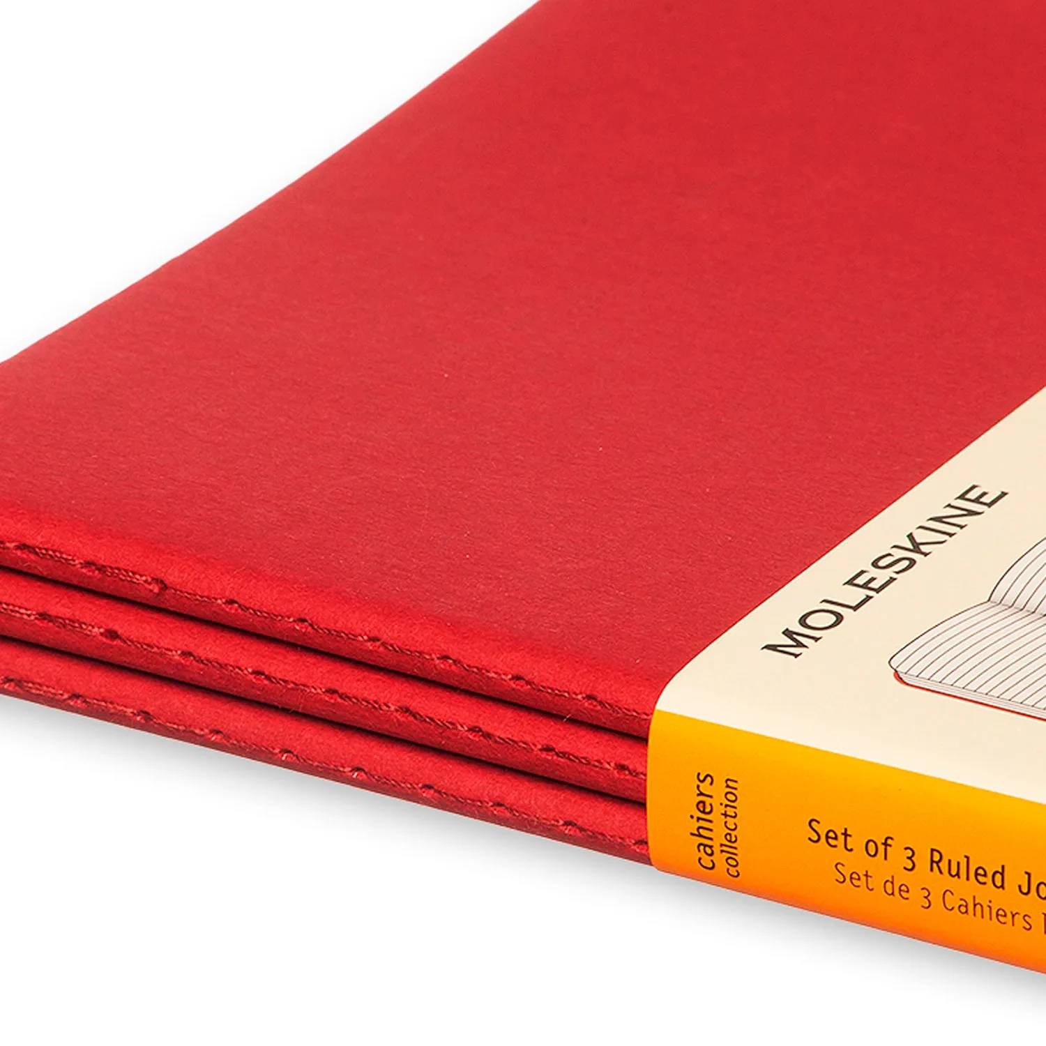 Cahier Large Notebook Set Cranberry Red