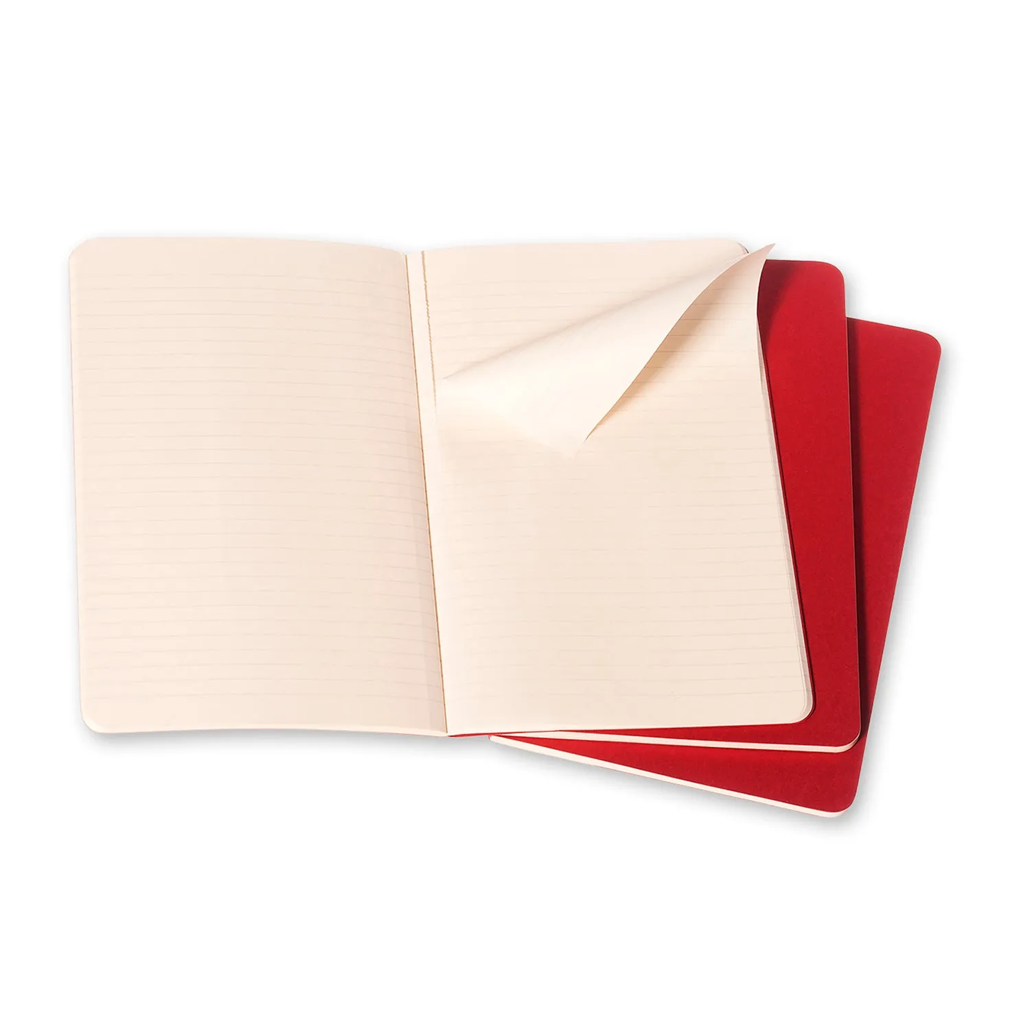 Cahier Large Notebook Set Cranberry Red