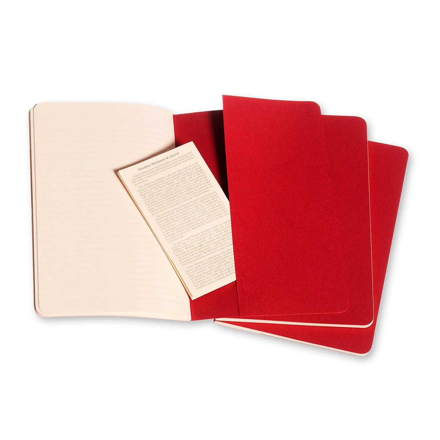 Cahier Large Notebook Set Cranberry Red