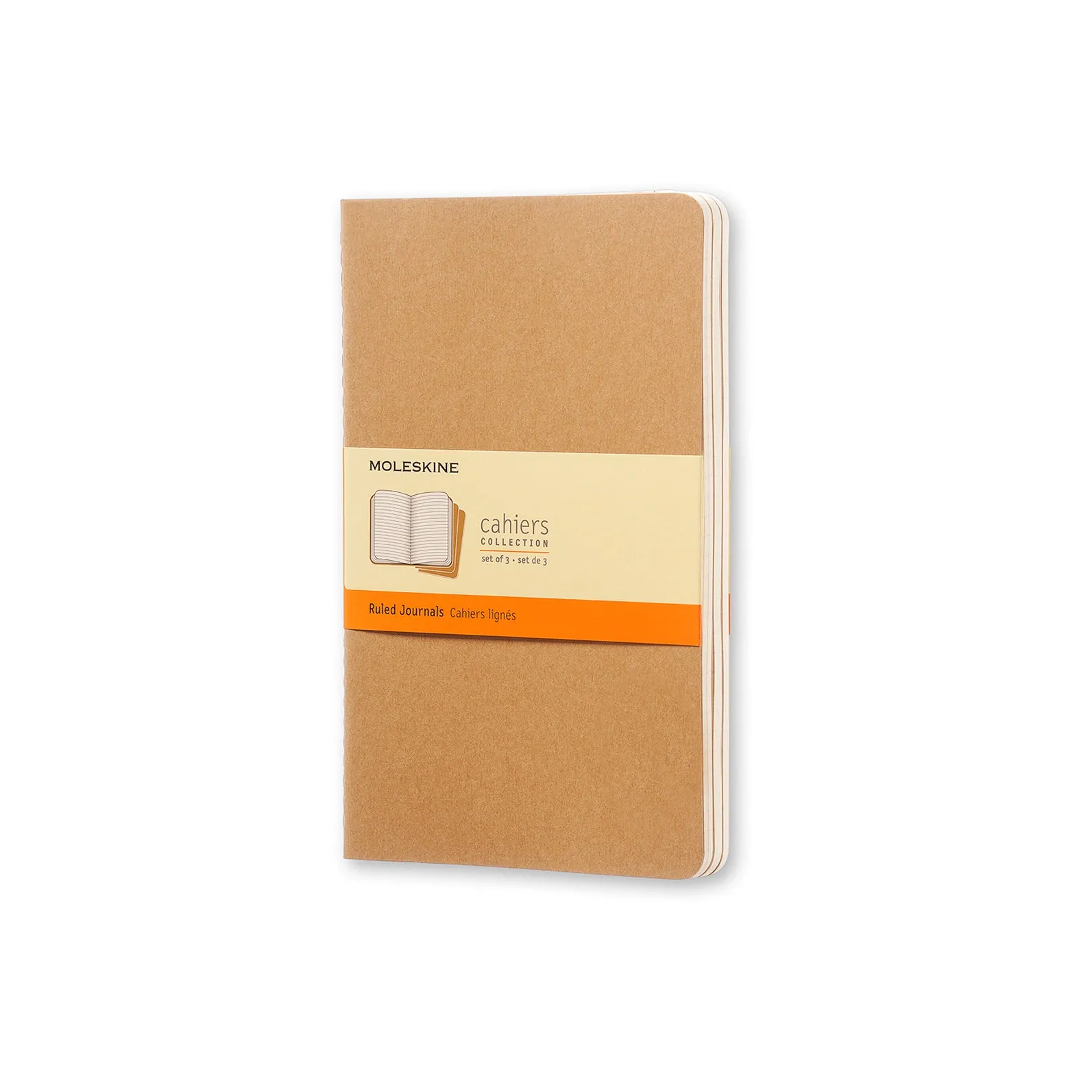 Cahier Large Notebook Set Kraft