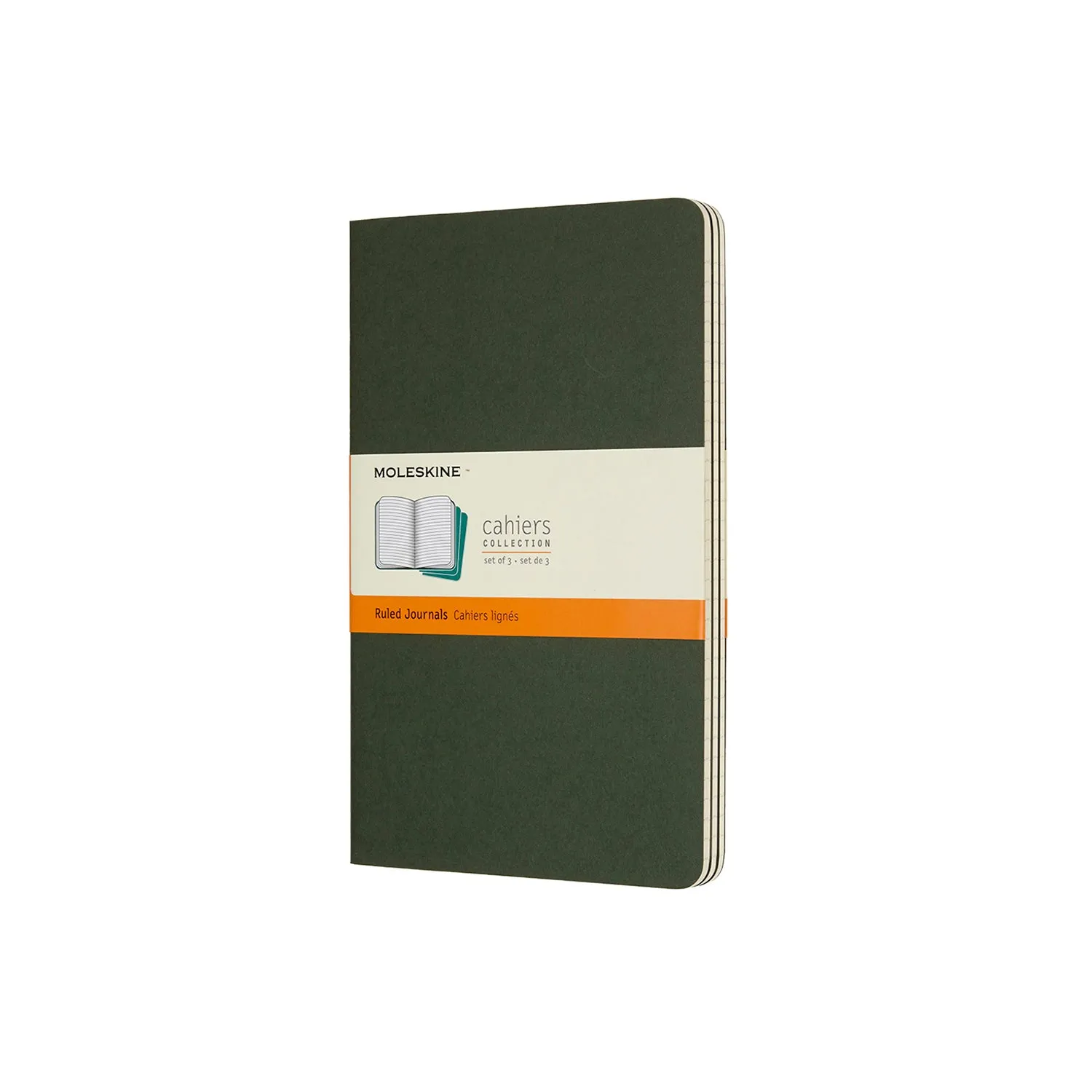 Cahier Large Notebook Set Myrtle Green
